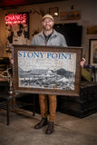 Vintage Stony Point Framed Mixed Media - ORIGINAL